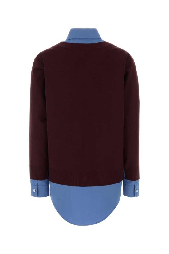 25FW 미우미우 셔츠 MK1962SOOO17HJ F041F BURGUNDY - MIU MIU