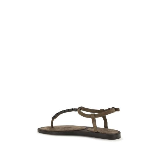 26SS 브루넬로 쿠치넬리 샌들 BRMZSFC3151C8921BB BROWN - BRUNELLO CUCINELLI