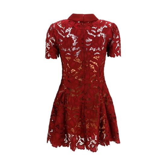 26FW 셀프 포트레이트 원피스 SEPF26111SABUBURGUNDYBB RED - SELF PORTRAIT