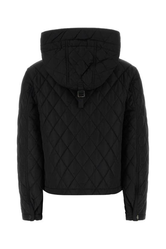  버버리 크롭 퀄티드 나일론 후드 자켓 8110329 A1189 BLACK - BURBERRY