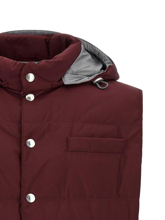 26FW 브루넬로 쿠치넬리 베스트 BR337514BM BURGUNDY - BRUNELLO CUCINELLI