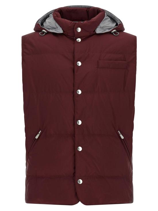26FW 브루넬로 쿠치넬리 베스트 BR337514BM BURGUNDY