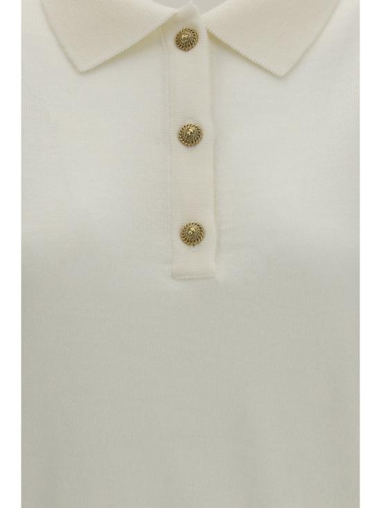 26FW 발망 폴로 티셔츠 HF1GB040KJ99 0FA WHITE - BALMAIN
