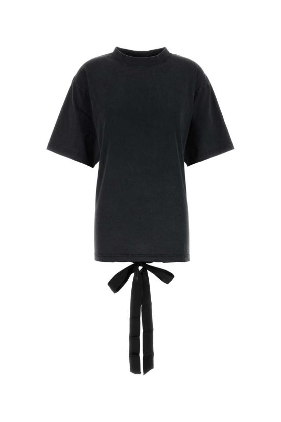 발렌시아가 레이스 티셔츠 831584TSVC1 1041 BLACK