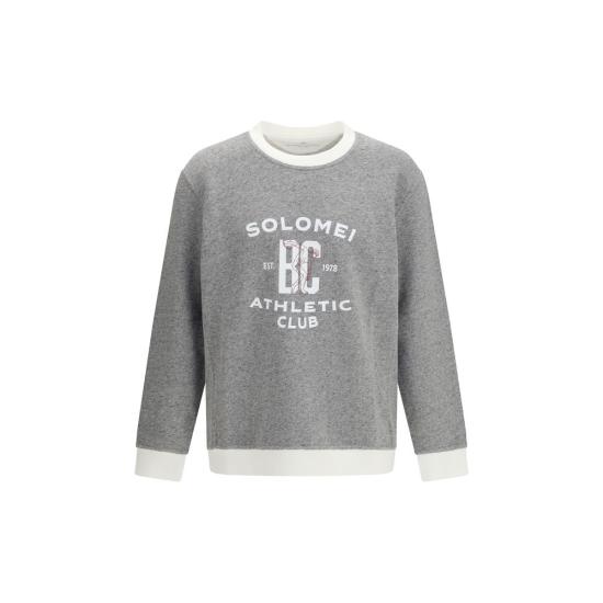  브루넬로 쿠치넬리 긴팔 티셔츠 BRMR8313380GCDH41BB GRAY