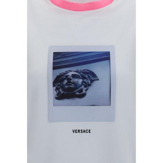 26FW 베르사체 폴로 티셔츠 VE10260961A187332W9J0BB WHITE - VERSACE