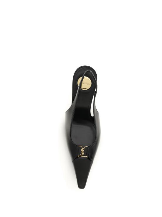 26FW 생로랑 베이비론 브레테유 슬링백 펌프스 806685AAEHI 1000 BLACK - SAINT LAURENT