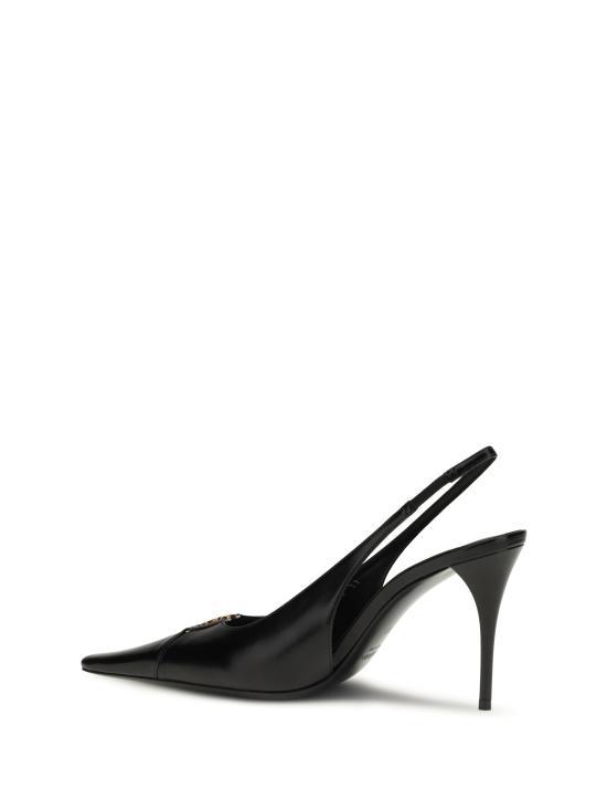 26FW 생로랑 베이비론 브레테유 슬링백 펌프스 806685AAEHI 1000 BLACK - SAINT LAURENT