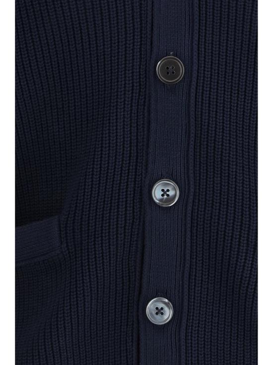 26FW 톰브라운 가먼트 다이드 4바 가디건 MKC635AY3065 415 NAVY - THOM BROWNE