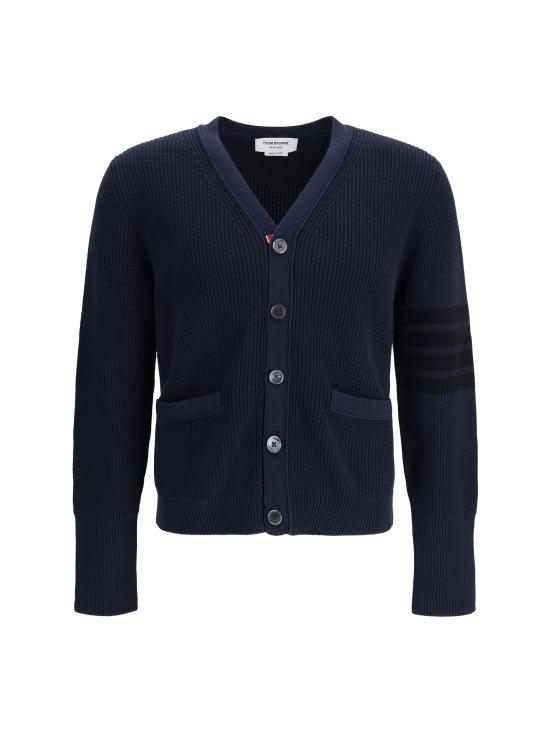 26FW 톰브라운 가먼트 다이드 4바 가디건 MKC635AY3065 415 NAVY