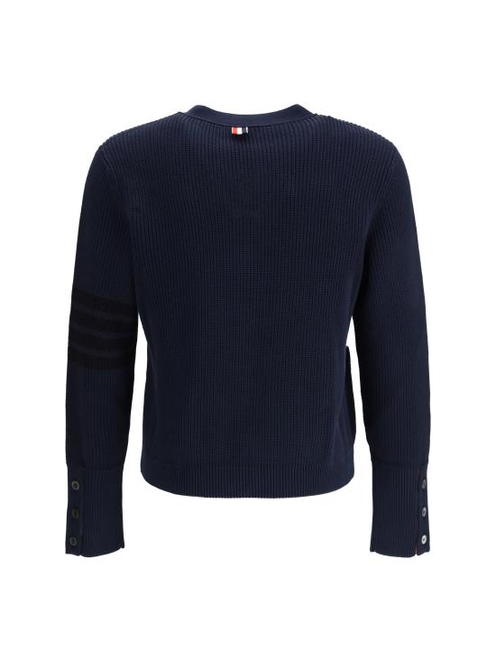 26FW 톰브라운 가먼트 다이드 4바 가디건 MKC635AY3065 415 NAVY - THOM BROWNE