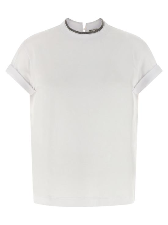26SS 브루넬로 쿠치넬리 폴로 티셔츠 BR215939BM WHITE