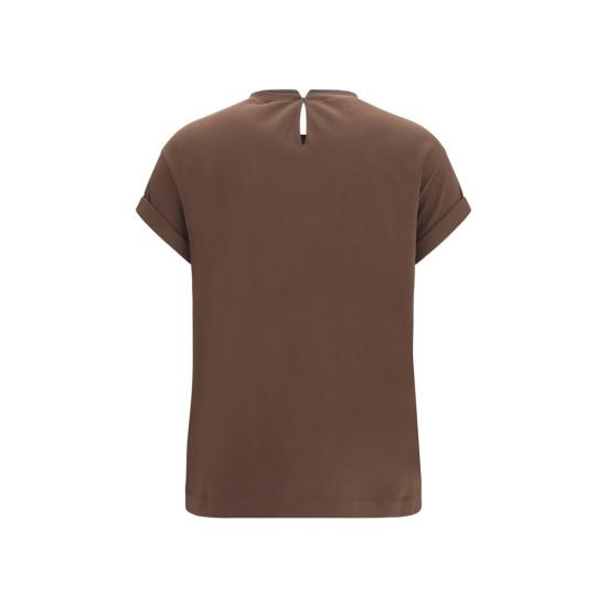26FW 브루넬로 쿠치넬리 폴로 티셔츠 BRM0T18BD200C4211BB BROWN - BRUNELLO CUCINELLI