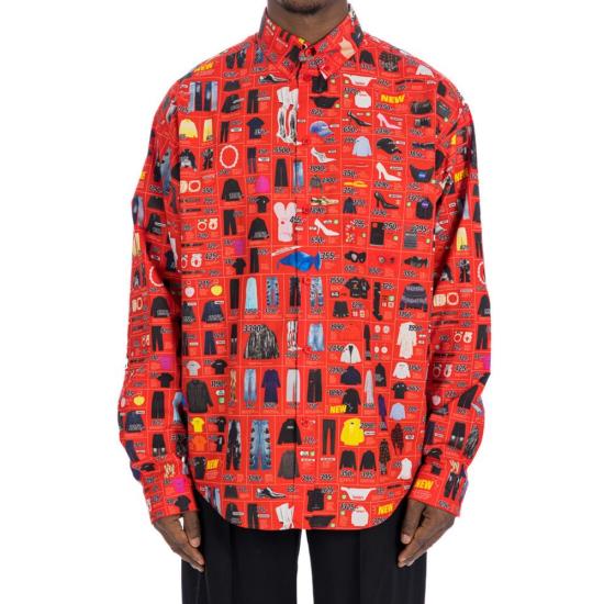  발렌시아가 셔츠 BA 9137605017812 RED - BALENCIAGA