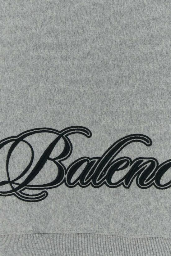 26SS 발렌시아가 커시브 레귤러 핏 집업 후디 851236TTVM8 2569 GRAY - BALENCIAGA