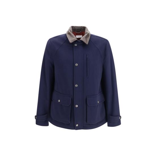 26FW 브루넬로 쿠치넬리 자켓 BRMV4676382C006BB BLUE