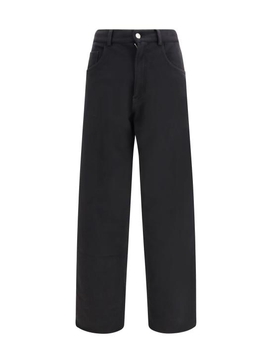 26SS MM6 메종마르지엘라 코튼 트라우저 S52KA0548M25014 900 BLACK