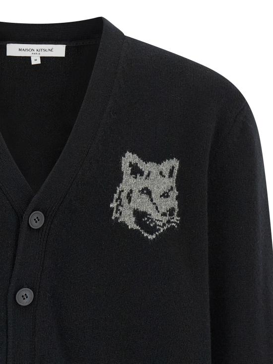 25FW 메종키츠네 가디건 MA323071BM BLACK - MAISON KITSUNE