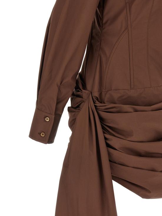 26SS 쥬세페 디 모라비토 원피스 GI326897BM BROWN - GIUSEPPE DI MORABITO