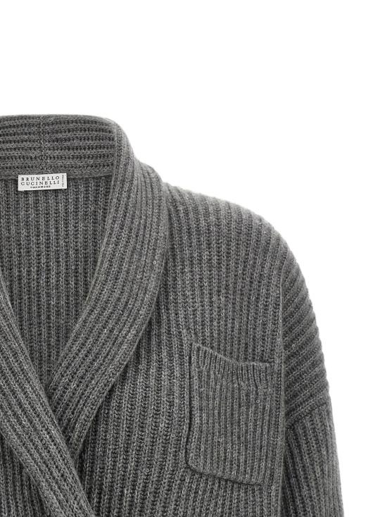 26FW 브루넬로 쿠치넬리 가디건 BR339551BM GRAY - BRUNELLO CUCINELLI