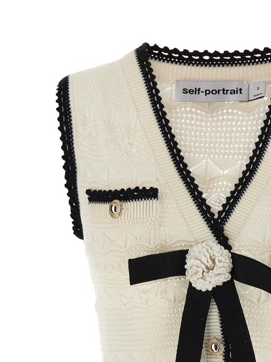 26FW 셀프 포트레이트 원피스 SE336466BM WHITE - SELF PORTRAIT