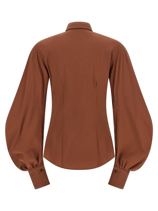 26SS 브루넬로 쿠치넬리 블라우스 BR336667BM BROWN - BRUNELLO CUCINELLI