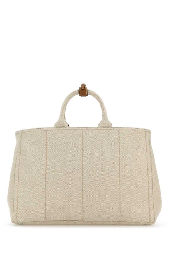 25FW 프라다 자르디니에르 엑스트라 라지 리넨 블렌드 토트백 2VG1312CX9 F0018 BEIGE - PRADA