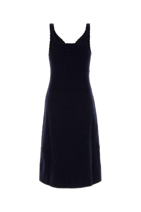 25FW 미우미우 원피스 MMA913SOOO18H1 F0008 NAVY - MIU MIU