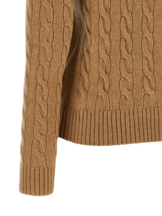 26FW 폴로 랄프로렌 울 캐시미어 케이블 니트 터틀넥 211888686006 Beige - POLO RALPH LAUREN