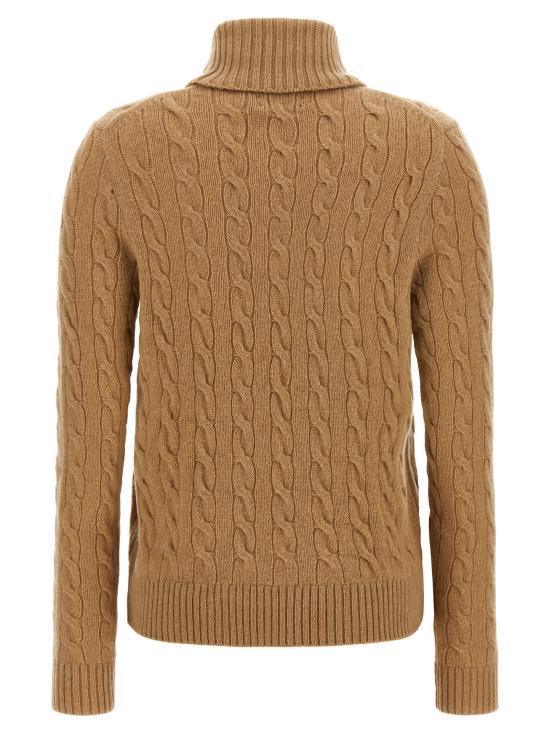 26FW 폴로 랄프로렌 울 캐시미어 케이블 니트 터틀넥 211888686006 Beige - POLO RALPH LAUREN