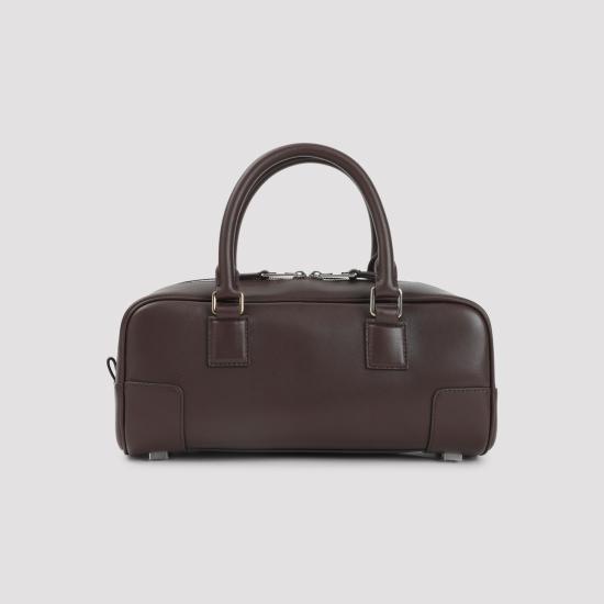 26FW 로에베 아마조나 23 크롭 백 샤이니 카프스킨 A039N23X07 18 DARK BROWNIE - LOEWE
