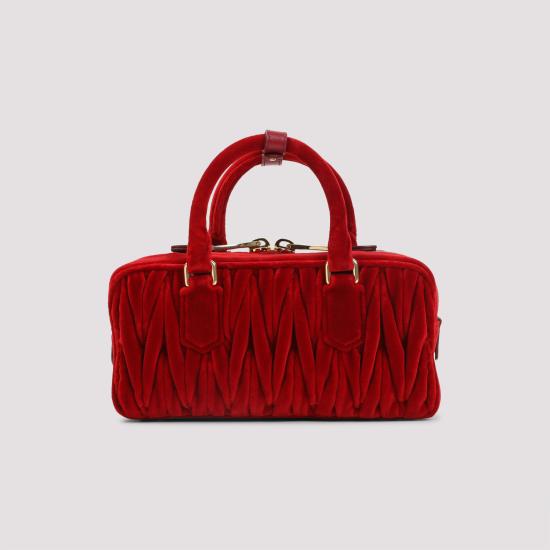 26FW 미우미우 아르카디 로고 토트백 5BB142VOON 2EOM F0011 ROSSO - MIU MIU
