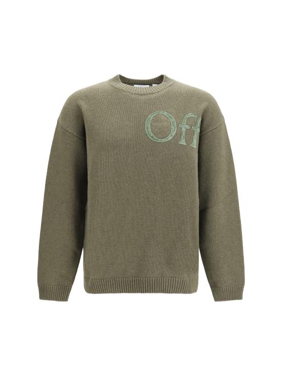 26FW 오프화이트 스웨터 OMHE20QF26KNI00100 022 GREEN
