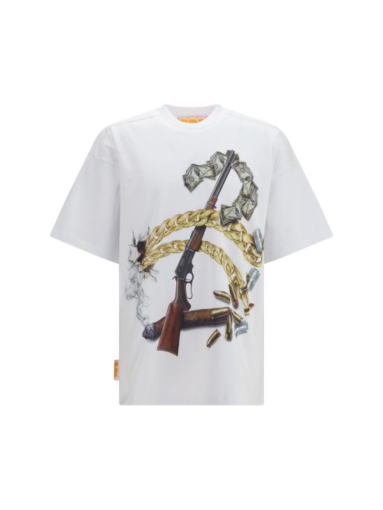 26FW 피디에프 반팔 티셔츠 DFM54047TJ101GR01C WHITE