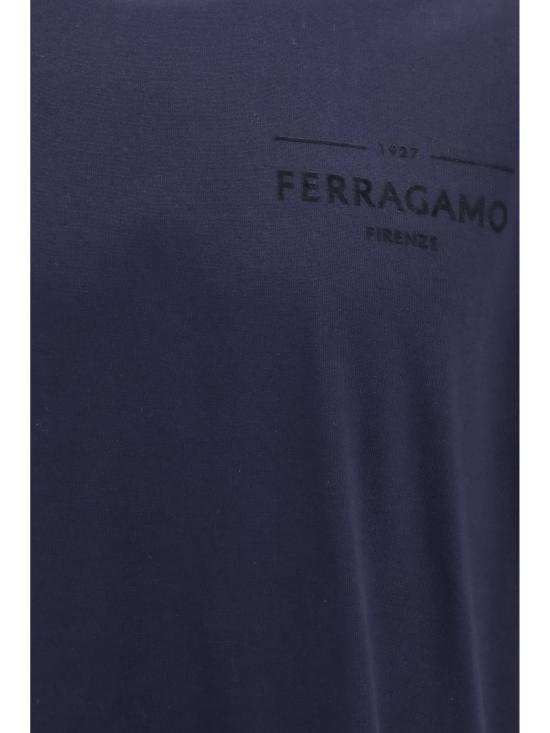 26FW 살바토레 페라가모 반팔 티셔츠 796592 001 BLUE - SALVATORE FERRAGAMO