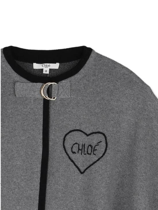 26FW [키즈] 끌로에 케이프 C21272 A46 HEATHER GREY - CHLOE