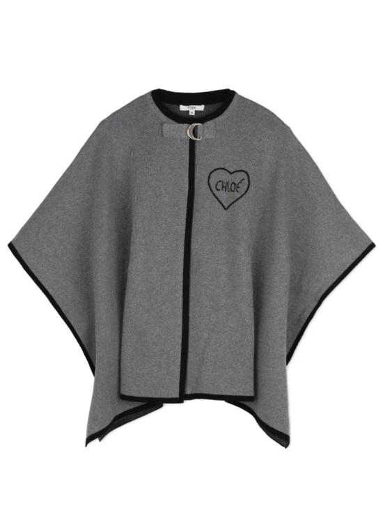 26FW [키즈] 끌로에 케이프 C21272 A46 HEATHER GREY