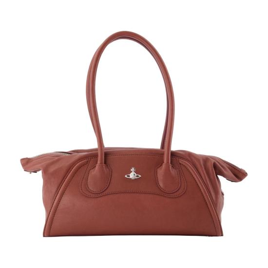 26FW 비비안웨스트우드 사피아노 레더 숄더백 4703000LW L00BX D405 BROWN