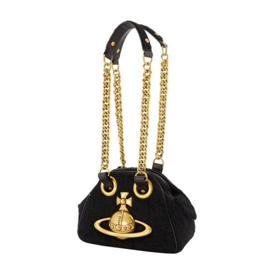 26FW 비비안웨스트우드 가방 4602001AW N000K N401 BLACK - VIVIENNE WESTWOOD