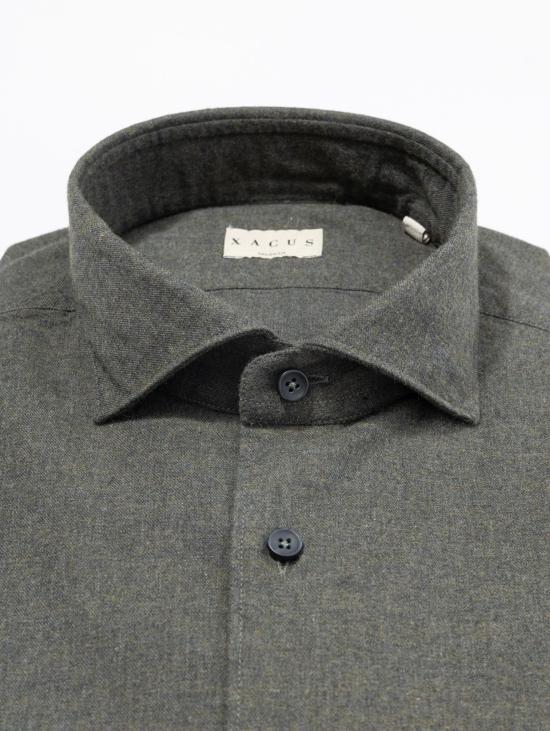 26FW 싸쿠스 셔츠 Flanella di Cotone Bosco의 카미시아 - XACUS
