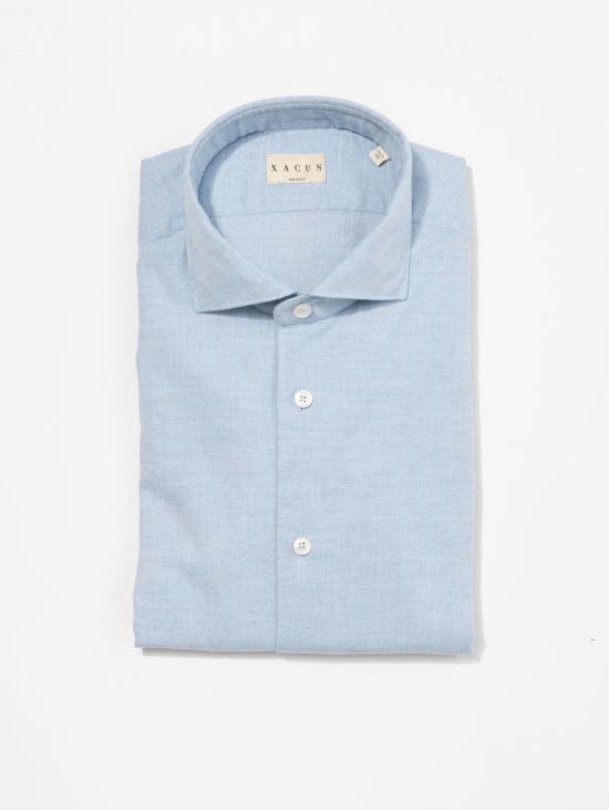 26FW 싸쿠스 셔츠 Flanella di Cotone Celeste의 카미시아
