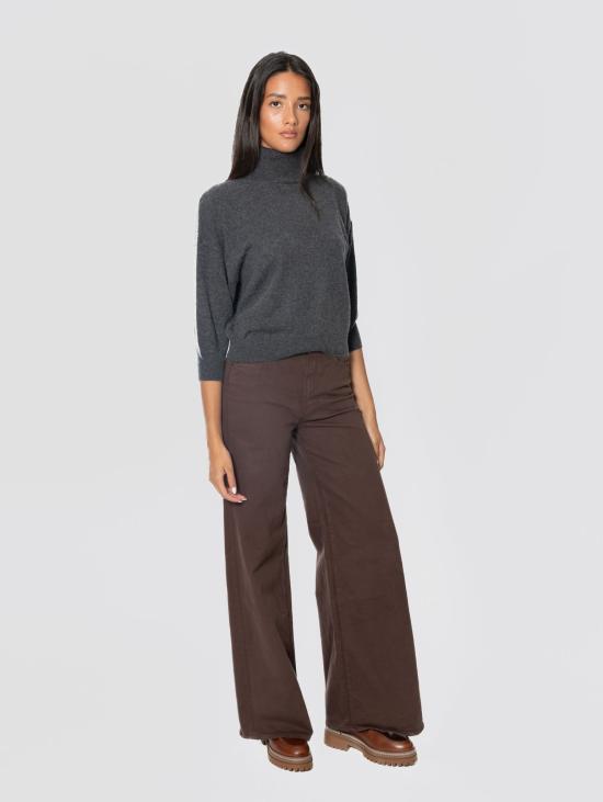 26FW 마더 데님 팬츠 진 감바 라르가 에 비타 알타 마로네 - MOTHER