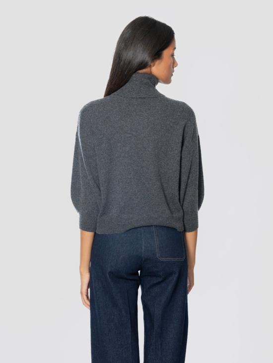 26FW 막스마라 스웨터 Maglia Collo Alto 크롭 앤트러사이트 - MAX MARA