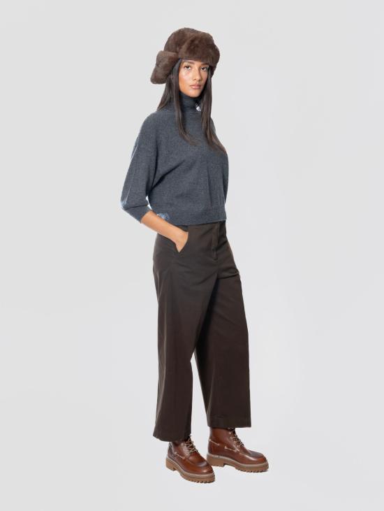 26FW 막스마라 팬츠 Raso di Cotone Stretch Testa di Moro의 판탈로니 - MAX MARA