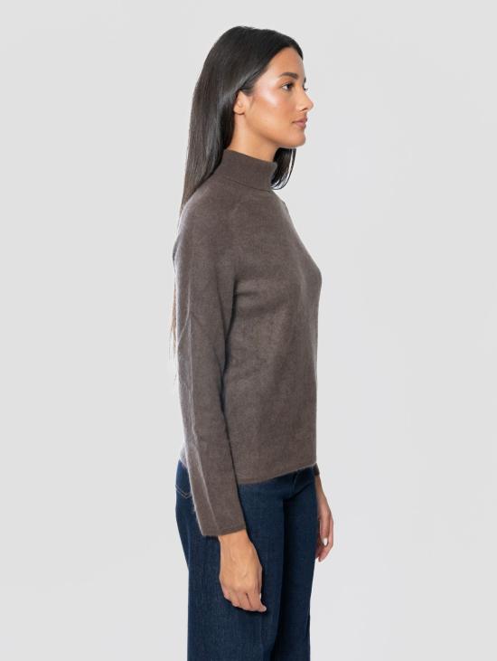 26FW 막스마라 스웨터 캐시미어 Spazzolato Testa di Moro 소재의 Maglione Dolcevita - MAX MARA