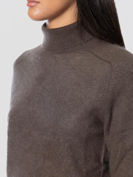 26FW 막스마라 스웨터 캐시미어 Spazzolato Testa di Moro 소재의 Maglione Dolcevita - MAX MARA