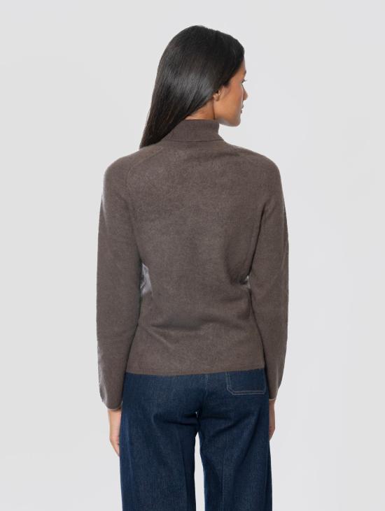 26FW 막스마라 스웨터 캐시미어 Spazzolato Testa di Moro 소재의 Maglione Dolcevita - MAX MARA