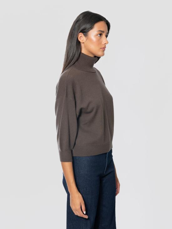 26FW 막스마라 스웨터 Maglia Collo Alto 크롭 Testa di Moro - MAX MARA