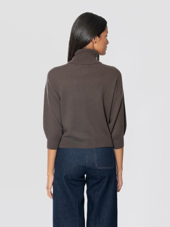 26FW 막스마라 스웨터 Maglia Collo Alto 크롭 Testa di Moro - MAX MARA