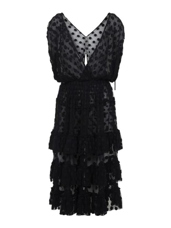 26SS 드리스 반 노튼 미디 스커트 110E16 BLACK